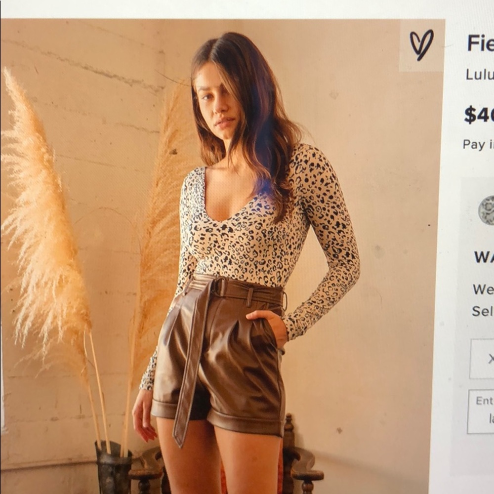 LULUS LEOPARD BODYSUIT